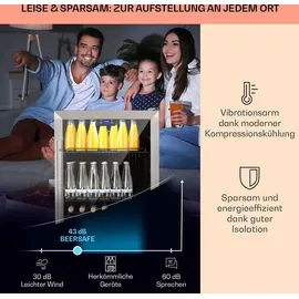 Klarstein Beersafe 5XL Getränkekühlschrank (148 l, 840 mm hoch, Onyx)
