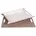 Tischset zweifarbig 55 x 41 cm Weiß Taupe