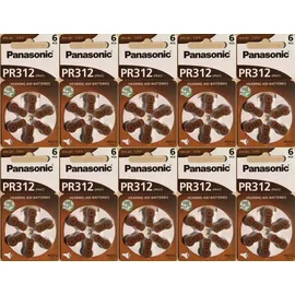 Panasonic Hörgerätebatterien PR 312 6 St.