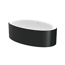 Bette BetteEve Badewanne 6043-350CFXXS 180x100x45cm, schwarz glänzend