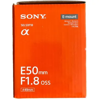 Sony SEL-50F18 Porträt-Objektiv Festbrennweite, 50 mm, F1.8, APS-C