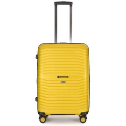Stratic Bright+ Koffer M Yellow Gold Koffer mit 4 Rollen Koffer