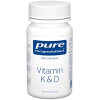 Pure Encapsulations - Vitamin K & D - Hypoallergene Rezeptur mit Vitamin K1, K2, und D3 für Starke Knochen - 60 Kapseln