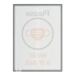 DURABLE Informationsrahmen A4 anthrazit/grau 5015 57 statisch haftend