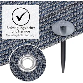 Onvaya ONVAYA® Vorzeltteppich | Zeltboden für Camping | Markisenteppich Wohnmobil | Zeltteppich 3 x 4 m | robuster Campingteppich | waschbare Zeltunterlage