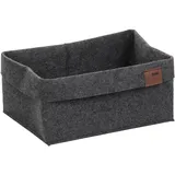 Kela Aufbewahrungskorb FAY Filz 26 x 19 x 12 cm dunkelgrau