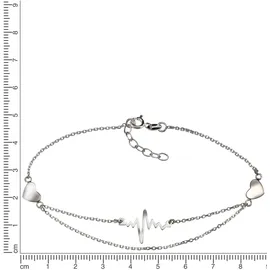 FIRETTI Fußkette FIRETTI "Schmuck Geschenk Silber 925 Körperschmuck Ankerkette", silber (silberfarben), Fußketten, Damen, Silber 925 (Sterlingsilber), mit symbolischen Elementen
