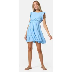 PM SELECTED Damen Minikleid Sommerkleid Midi Kleid mit Rüschen in Einheitsgröße PM27
