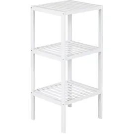 Testrut Bambusregal weiß Bambus B/H/T: ca. 36x79x36 cm - Weiss