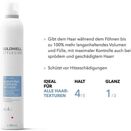 Goldwell Stylesign Volume Füllegebendes Bändigungs-Mousse Schaumfestiger 300 ml