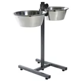 Trixie Hundebar mit 2 Edelstahlnäpfen 4,5l/Ø28cm
