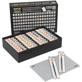 AK-Interactive AK Wargame Paint It All Box 108 Colors 3Gen