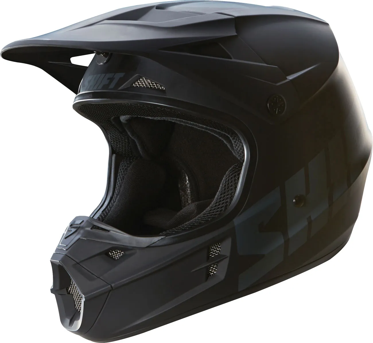 Shift Assault Race, casque croisé - Noir Mat - XS