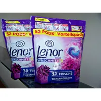 3x 52 Lenor All-in-1 Pods Color Waschmittel Amethyst Blütentraum für 156 WL 🔝​