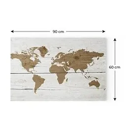 ALLboards Magnettafel 90,0 x 60,0 cm Weltkarte