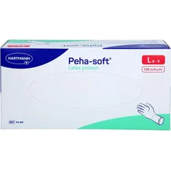 PEHA-SOFT Latex protect Unt.Hands.unsteril pf L 100 St.