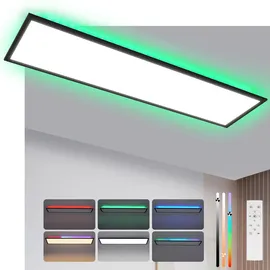 woiledlt ZMH LED Panel 24W 100x25 cm schwarz