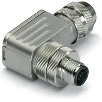 WAGO 756-9403/060-000 Sensor-/Aktor-Steckverbinder, unkonfektioniert M12 Stecker, gewinkelt Polzahl: