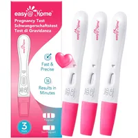 Easy@Home Schwangerschaftstest-Stäbchen (3er-Packung) - Hohe Sensitivität 10 mIU/mL