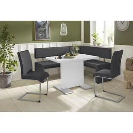 Home Affaire Eckbank »Charissa«, in 3 Größen, verschiedene Qualitäten schwarz, B:170cm H:90cm T:140cm, Holzwerkstoff, Massivholz, Sitzbänke, Eckbank,