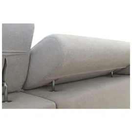 kaiser möbel Großes Ecksofa,Schlaffunktion MELODY IV MINI Tauro/Freya Graphit/Anthrazit Links