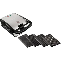 TEFAL Snack Collection 4-er Set, SW854D, Snack-Kombigerät, 4 Plattensets