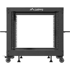 LANBERG Open Rack 19" 9U 600X600-1100 Adjustable Black