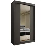 masseno Schwebetürenschrank LUCENZA 120 x 216 x 61 cm Grau