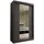 masseno Schwebetürenschrank LUCENZA 120 x 216 x 61 cm Grau