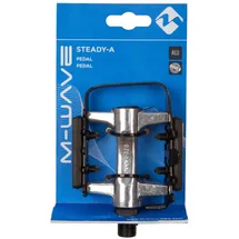 M-Wave 311322 Pedale 420g Schwarz, Silber