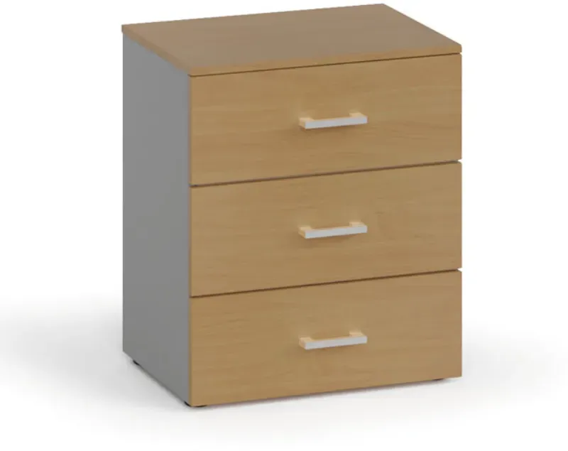 Büro-Kommode, Büro-Schubladenschrank PRIMO 2023, 740 x 420 x 600 mm