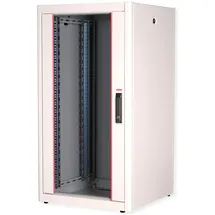 Roline 19-Zoll Netzwerkschrank Basic 22 HE, 600x600 BxT Glastür grau