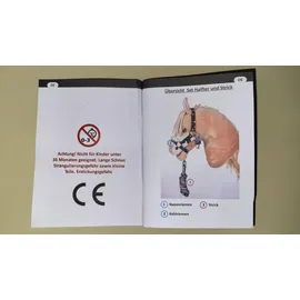 HKM Hobby Horsing Halfter und Strick Flower,