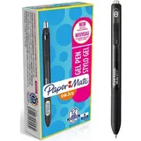 Paper Mate Papermate InkJoy Gelschreiber 0.7 Schwarz 12 Stück