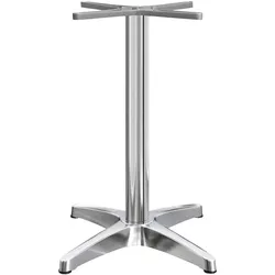 Bistro Stehtischgestell | 4 Fuß | Ø 66 cm | Säule: 6 x 109 cm | Alu | Stehtischgestell Outdoor, Tischgestell Aluminium, Gastro Stehtischgestell