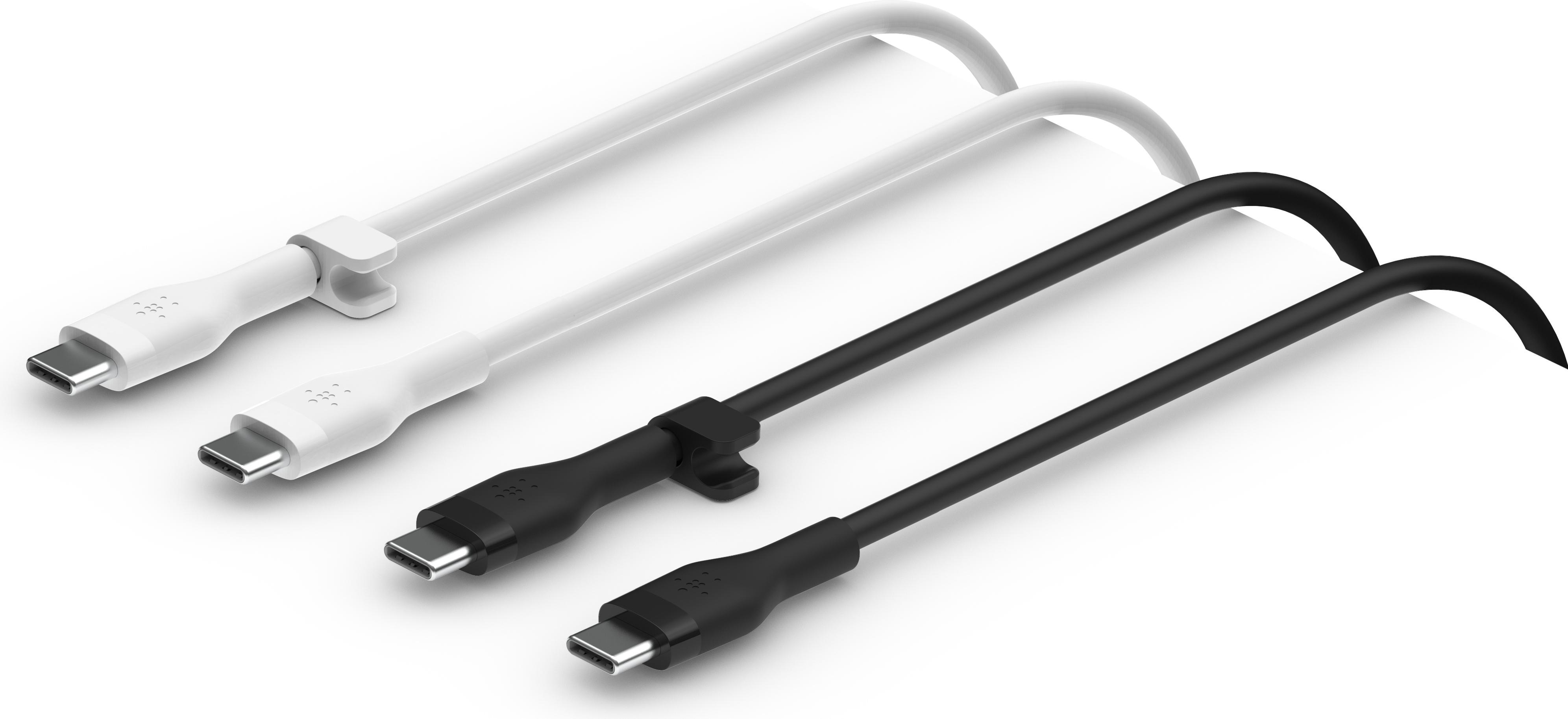 Belkin USB-C to USB-C Silicone Black Mix1m Twin (1 m), USB Kabel