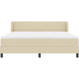 vidaXL Boxspringbett 180 x 200 cm Creme