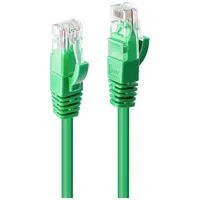 Lindy 48054 RJ45 Netzwerkkabel, Patchkabel CAT 6 U/UTP 20.00m Grün 1St.