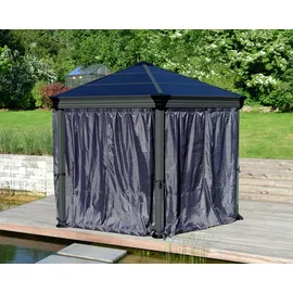 CANOPIA Vorhangset für Pavillon 3 x 3 m Grau