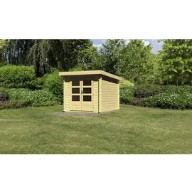 Karibu Bastrup 4 2,80 x 2,20 m natur