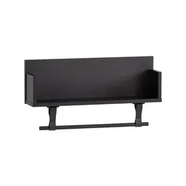MÖBELPARTNER Wandregal Ella 59,8 x 31,5 x 13,5 cm Schwarz