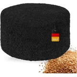 OMNANA® CushyTM Meditationskissen rund – Sitzkissen 10cm/15cm/20cm hoch – Bouclé Yogakissen mit Dinkelfüllung – Bodenkissen, Kissen für Meditation & Entspannung – Made in Germany