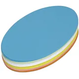 Maul Moderationskarten Oval 110x190mm sortiert VE=120 stück
