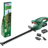 Bosch Akku Heckenschere EasyHedgeCut 18-45 (2 Akkus 2,0 Ah, 18-Volt-System, Messerlänge 45 cm, im Karton)