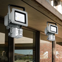 Außenleuchte Wandlampe Baustrahler verstellbar LED 10W Bewegungsmelder 2er Set