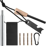 Survival Feuerstein Outdoor Feuerstahl Magnesium Feuerstarter Survival Set