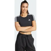 Adidas Essentials 3-Streifen T-Shirt Black / White M