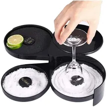 luxuskollektion 3 in 1 Glas Rimmer Margarita Cocktail Zubehör Bar Zubehör Salz Zucker