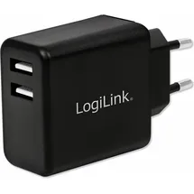 Logilink PA0210 2-fach, 2,4 A, Schwarz