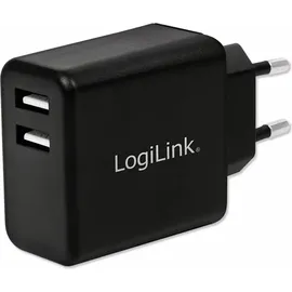 Logilink PA0210 2-fach, 2,4 A, Schwarz